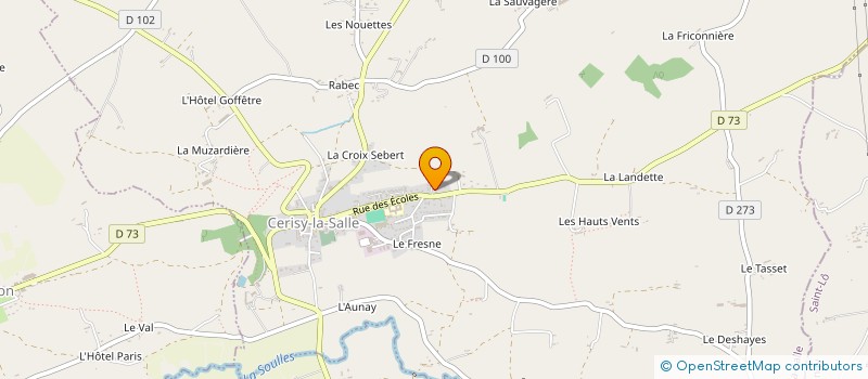 localisation de l'entreprise MADAME MADELEINE LEPLATOIS  CERISY-LA-SALLE