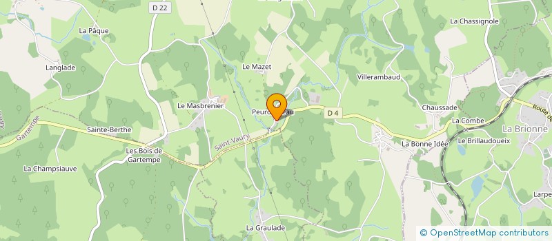localisation de l'entreprise MADAME MADELEINE LEREBOURS à BUSSIERE-DUNOISE