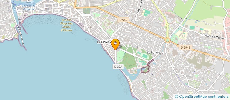 localisation de l'entreprise MADAME MADELEINE LOIZEAU à LES SABLES D'OLONNE