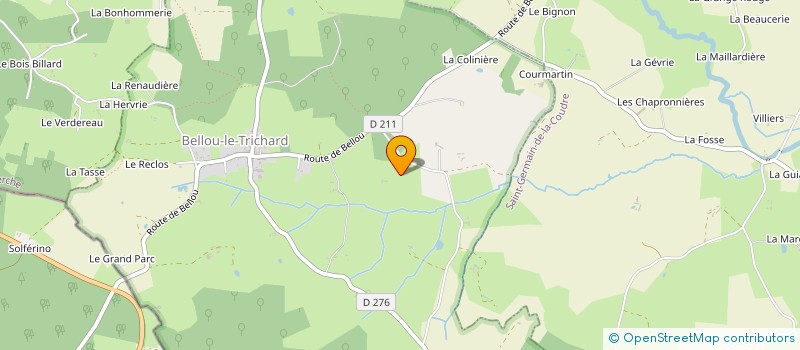 localisation de l'entreprise MADAME MADELEINE LUCAS à BELLOU-LE-TRICHARD