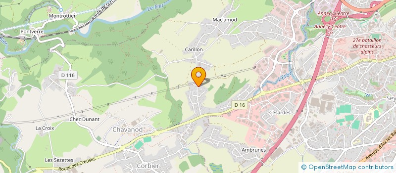 localisation de l'entreprise MADAME MADELEINE MANIGLIER  CHAVANOD