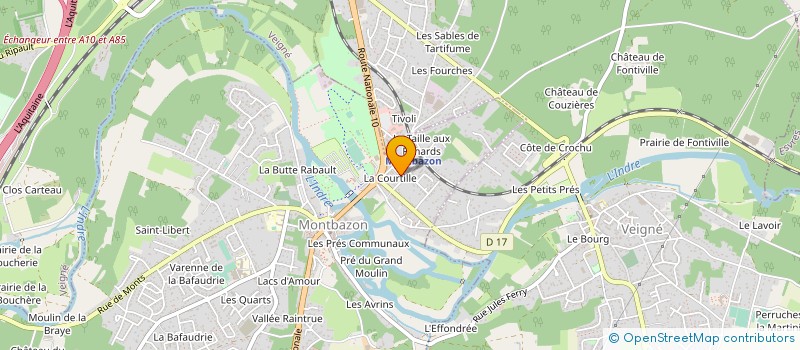 localisation de l'entreprise MADAME MADELEINE MAOLET  MONTBAZON