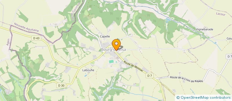 localisation de l'entreprise MADAME MADELEINE MARNAC  BOURG-DE-VISA