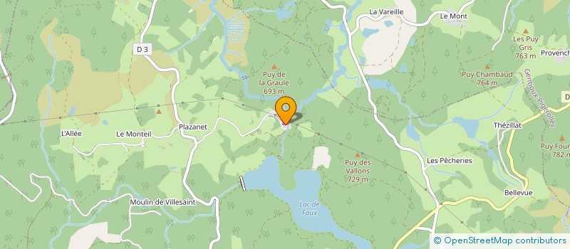 localisation de l'entreprise MADAME MADELEINE MARVIER à FAUX-LA-MONTAGNE