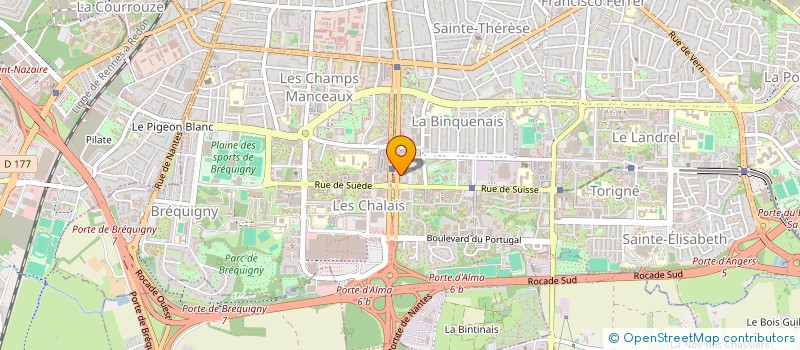 localisation de l'entreprise MADAME MADELEINE MASSE  RENNES