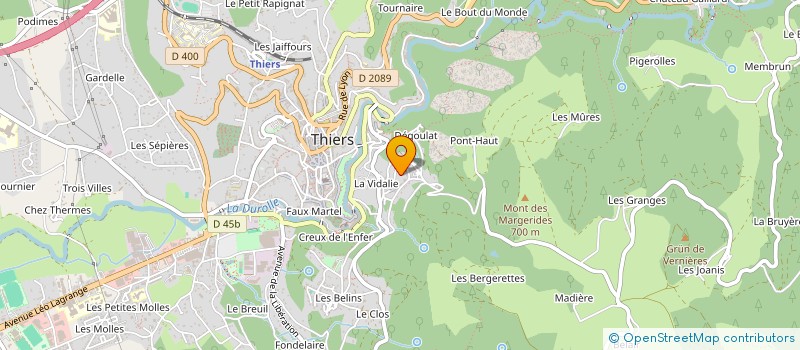 localisation de l'entreprise MADAME MADELEINE MASSOPTIER  ESCOUTOUX