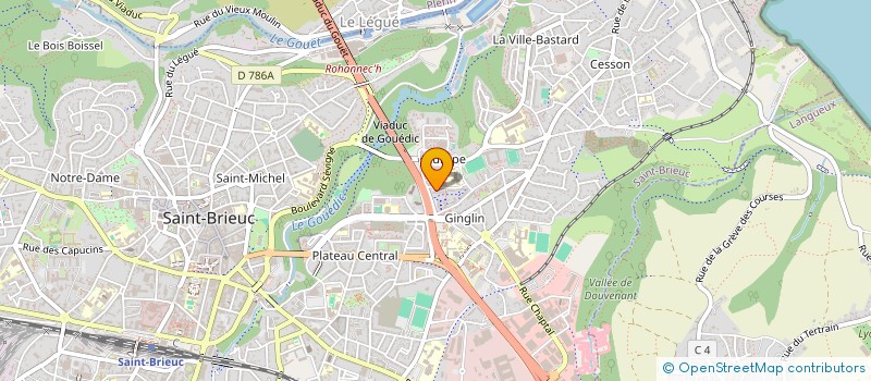 localisation de l'entreprise MADAME MADELEINE MELCHIOR à SAINT-BRIEUC