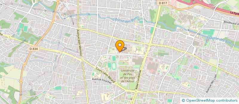 localisation de l'entreprise MADAME MADELEINE MENARD à PAU