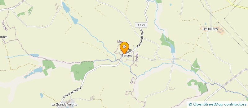 localisation de l'entreprise MADAME MADELEINE MERITET  TREBAN