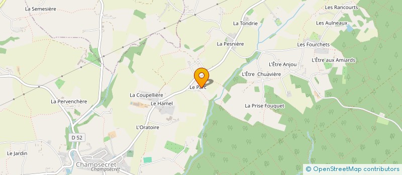 localisation de l'entreprise MADAME MADELEINE MESLIER à CHAMPSECRET