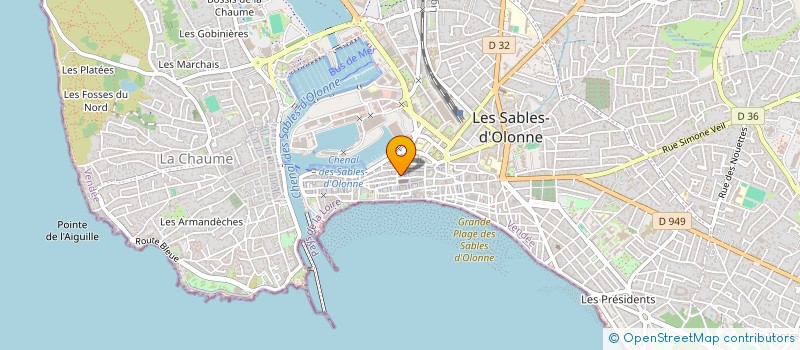 localisation de l'entreprise MADAME MADELEINE MESTRE à LES SABLES D'OLONNE