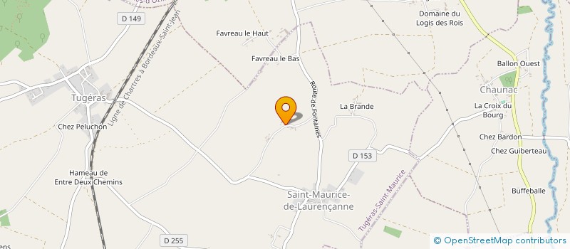 localisation de l'entreprise MADAME MADELEINE MIAUD  TUGERAS ST MAURICE