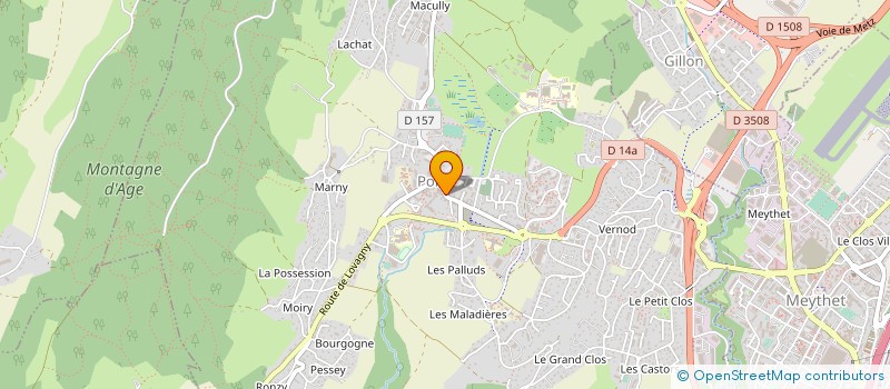 localisation de l'entreprise MADAME MADELEINE MIEVRE  POISY