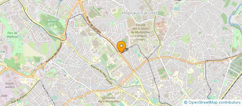 localisation de l'entreprise MADAME MADELEINE MILHAU à MONTPELLIER