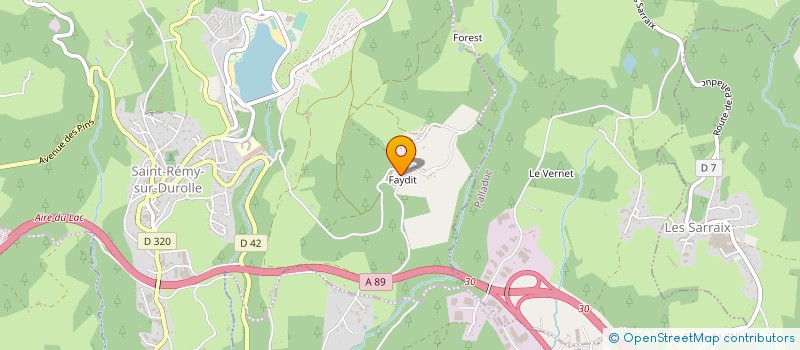 localisation de l'entreprise MADAME MADELEINE MONTEL à SAINT-REMY-SUR-DUROLLE