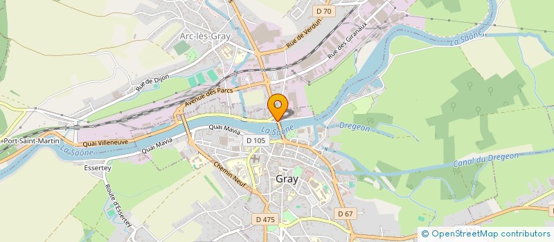 localisation de l'entreprise MADAME MADELEINE MORILHAT à GRAY