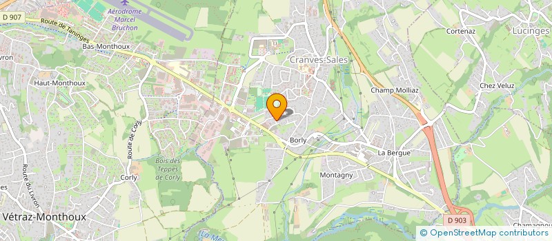 localisation de l'entreprise MADAME MADELEINE MUFFAT  CRANVES-SALES