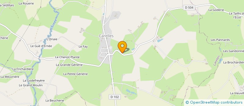 localisation de l'entreprise MADAME MADELEINE MULOT  CARELLES