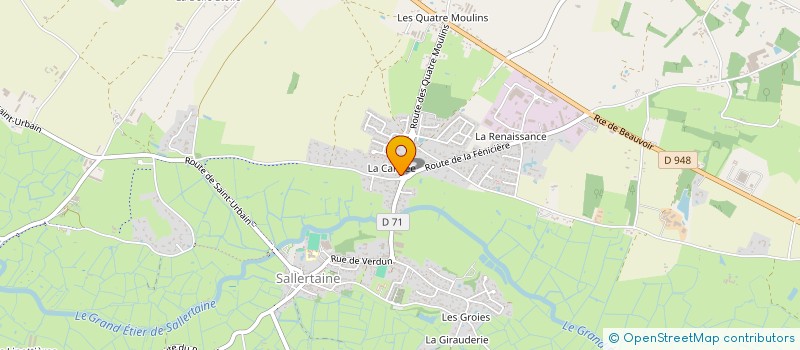 localisation de l'entreprise MADAME MADELEINE NAULLEAU à SALLERTAINE