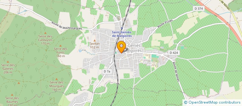 localisation de l'entreprise MADAME MADELEINE NOGUIER  SAINT-GENIES-DE-MALGOIRES