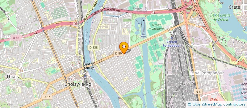 localisation de l'entreprise MADAME MADELEINE NSENG NDOUA  CHOISY-LE-ROI