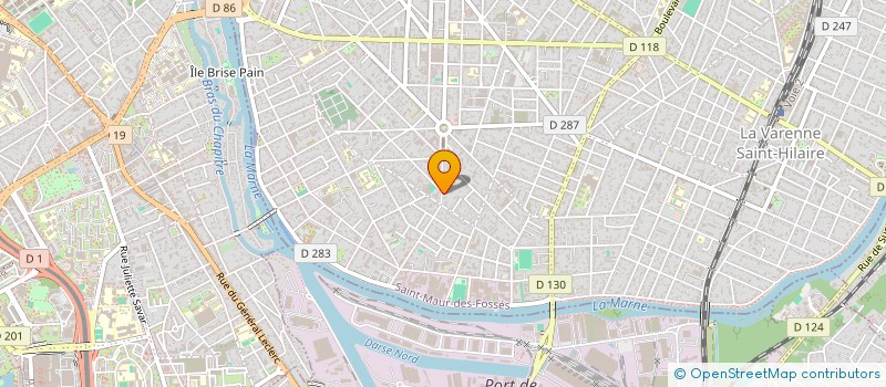 localisation de l'entreprise MADAME MADELEINE PARADELA  SAINT-MAUR-DES-FOSSES