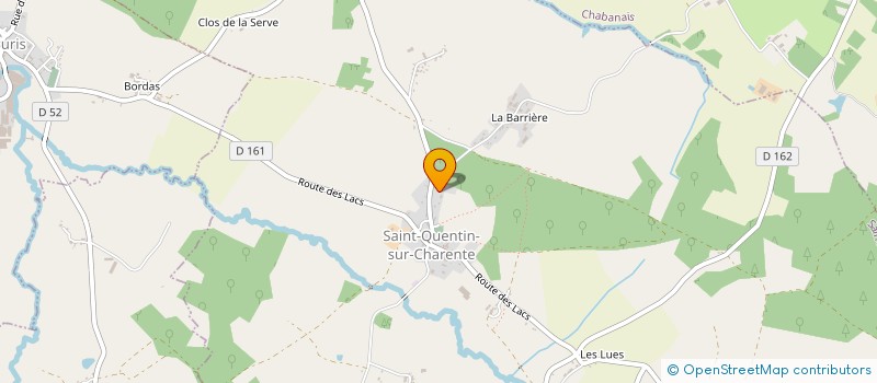 localisation de l'entreprise MADAME MADELEINE PASCAUD à SAINT-QUENTIN-SUR-CHARENTE