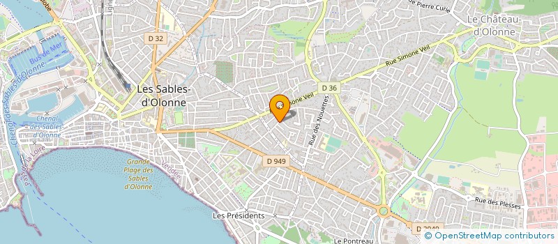 localisation de l'entreprise MADAME MADELEINE PASCO à LES SABLES D'OLONNE