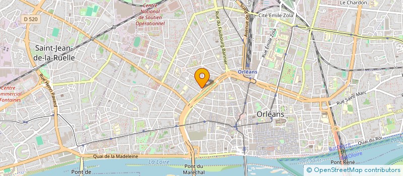 localisation de l'entreprise MADAME MADELEINE PELE  ORLEANS