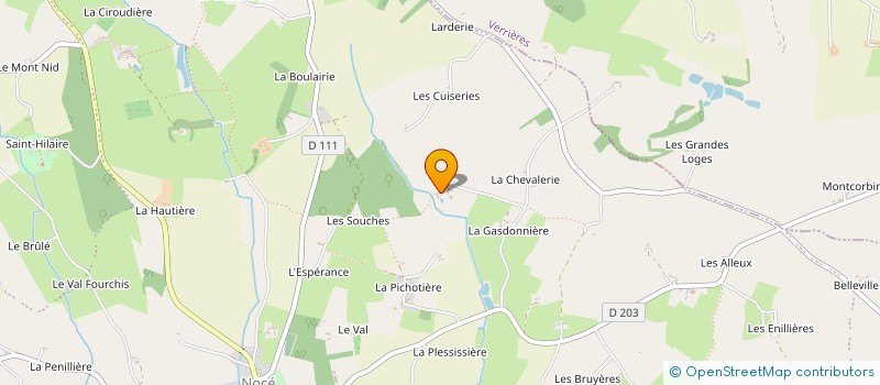 localisation de l'entreprise MADAME MADELEINE PELLETIER  PERCHE-EN-NOCE