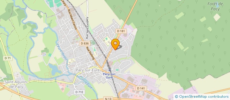 localisation de l'entreprise MADAME MADELEINE PERRAULT  PACY-SUR-EURE