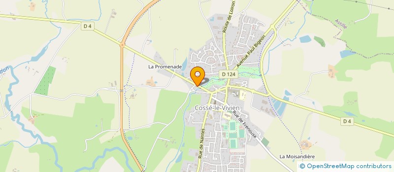 localisation de l'entreprise MADAME MADELEINE PERRIER  COSSE-LE-VIVIEN