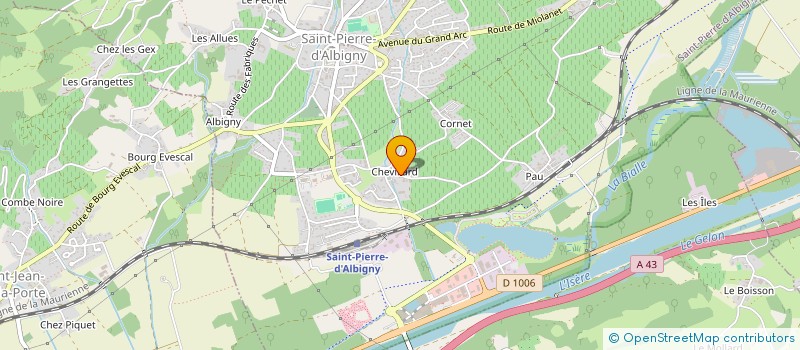 localisation de l'entreprise MADAME MADELEINE PERRIER  SAINT-PIERRE-D ALBIGNY