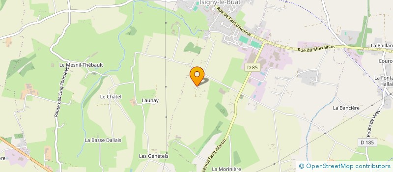 localisation de l'entreprise MADAME MADELEINE PERROUAULT  ISIGNY-LE-BUAT