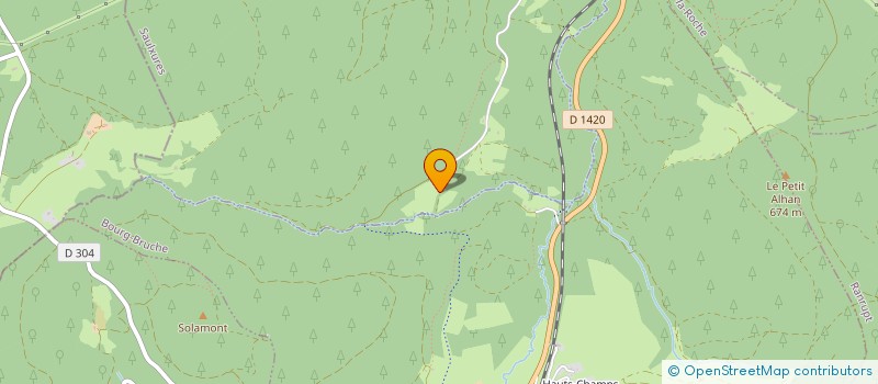 localisation de l'entreprise MADAME MADELEINE PETERSCHMITT  SAULXURES