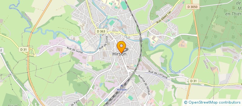 localisation de l'entreprise MADAME MADELEINE PETIT  HIRSON