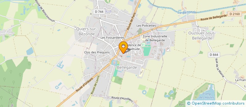 localisation de l'entreprise MADAME MADELEINE PETIT à OUZOUER-SOUS-BELLEGARDE