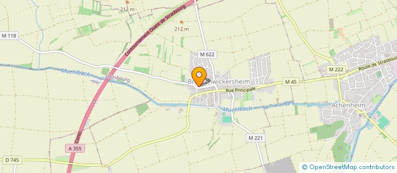 localisation de l'entreprise MADAME MADELEINE PFAFF  BREUSCHWICKERSHEIM