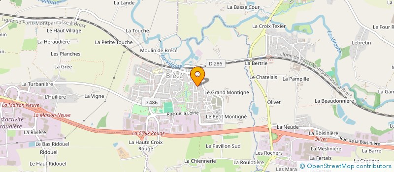 localisation de l'entreprise MADAME MADELEINE PIOVESAN à BRECE