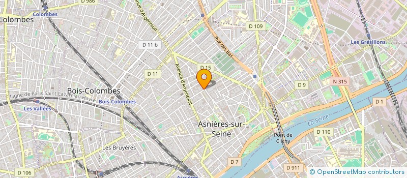 localisation de l'entreprise MADAME MADELEINE POULARD  ASNIERES-SUR-SEINE