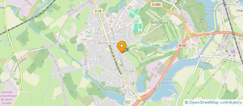 localisation de l'entreprise MADAME MADELEINE POULIN  MONTCHANIN