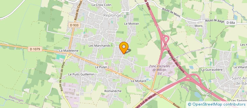 localisation de l'entreprise MADAME MADELEINE RENAUD à REPLONGES