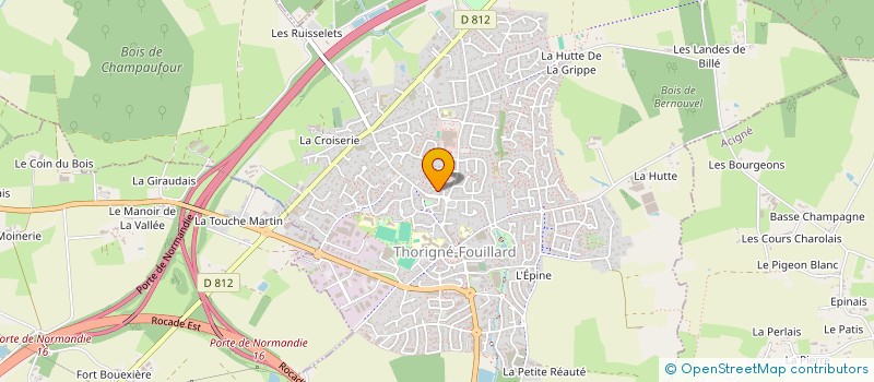 localisation de l'entreprise MADAME MADELEINE RENOUX à THORIGNE-FOUILLARD