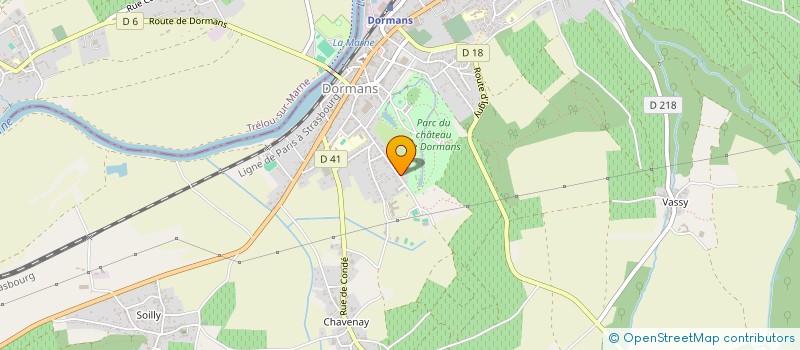 localisation de l'entreprise MADAME MADELEINE RICHON  DORMANS