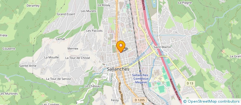 localisation de l'entreprise MADAME MADELEINE RIGAULT à SALLANCHES