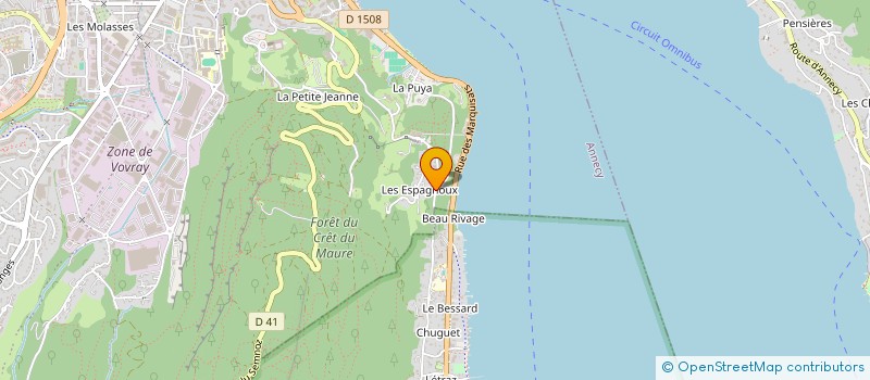 localisation de l'entreprise MADAME MADELEINE RINGUET à ANNECY