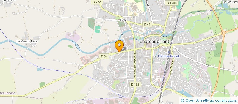 localisation de l'entreprise MADAME MADELEINE RIVAUD  CHATEAUBRIANT