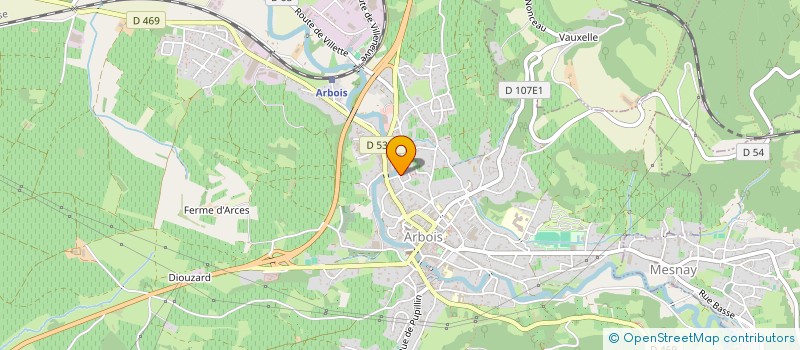 localisation de l'entreprise MADAME MADELEINE RIVIERE à ARBOIS