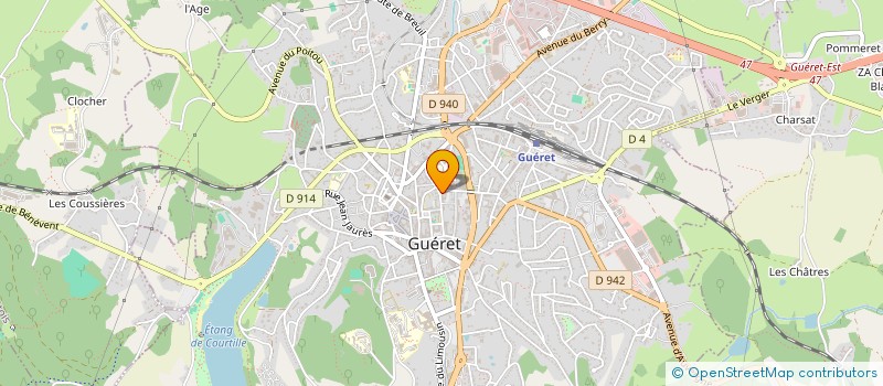 localisation de l'entreprise MADAME MADELEINE ROBERT à GUERET