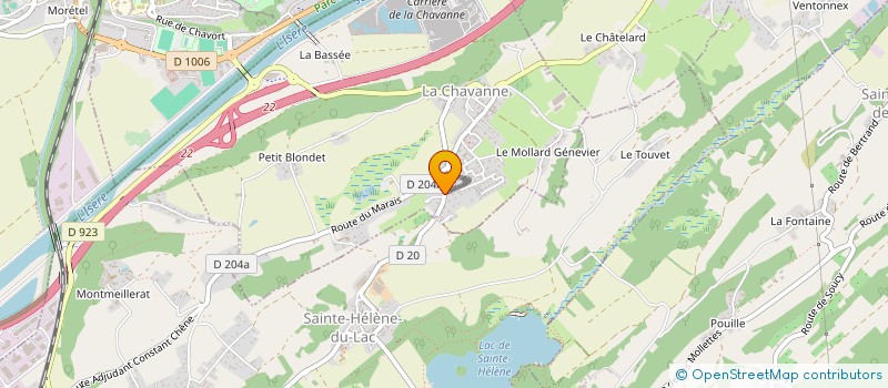 localisation de l'entreprise MADAME MADELEINE ROSAZ à LA CHAVANNE